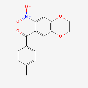 (4-methylphenyl)(7-nitro-2,3-dihydro-1,4-benzodioxin-6-yl)methanone