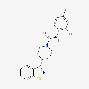 4-(1,2-benzisothiazol-3-yl)-N-(2-chloro-4-methylphenyl)-1-piperazinecarboxamide