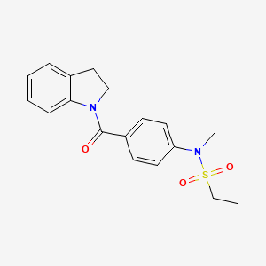 N-[4-(2,3-dihydro-1H-indol-1-ylcarbonyl)phenyl]-N-methylethanesulfonamide