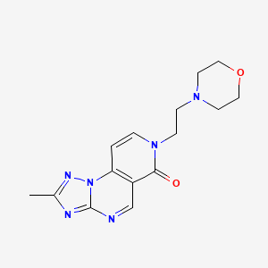 molecular formula C15H18N6O2 B4745975 2-methyl-7-[2-(4-morpholinyl)ethyl]pyrido[3,4-e][1,2,4]triazolo[1,5-a]pyrimidin-6(7H)-one 