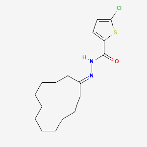 molecular formula C17H25ClN2OS B4745982 5-chloro-N'-cyclododecylidene-2-thiophenecarbohydrazide 