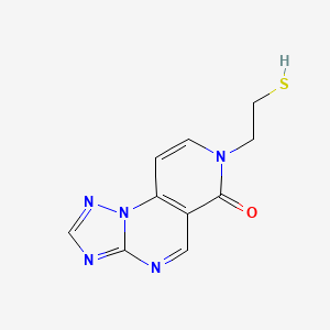 molecular formula C10H9N5OS B4746028 7-(2-mercaptoethyl)pyrido[3,4-e][1,2,4]triazolo[1,5-a]pyrimidin-6(7H)-one 