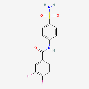 molecular formula C13H10F2N2O3S B4746032 N-[4-(aminosulfonyl)phenyl]-3,4-difluorobenzamide 