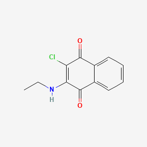 molecular formula C12H10ClNO2 B4746065 2-chloro-3-(ethylamino)naphthoquinone CAS No. 5349-87-1