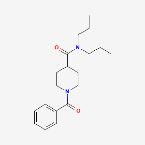 1-benzoyl-N,N-dipropyl-4-piperidinecarboxamide