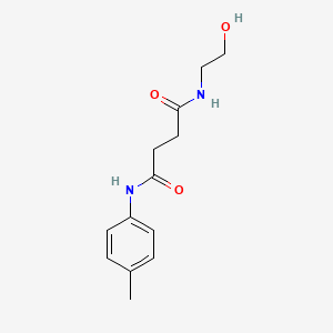 molecular formula C13H18N2O3 B4746218 N-(2-hydroxyethyl)-N'-(4-methylphenyl)succinamide 