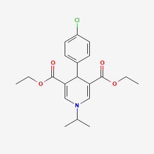 molecular formula C20H24ClNO4 B4746250 diethyl 4-(4-chlorophenyl)-1-isopropyl-1,4-dihydro-3,5-pyridinedicarboxylate 