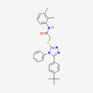 molecular formula C28H30N4OS B4746285 2-{[5-(4-tert-butylphenyl)-4-phenyl-4H-1,2,4-triazol-3-yl]thio}-N-(2,3-dimethylphenyl)acetamide 
