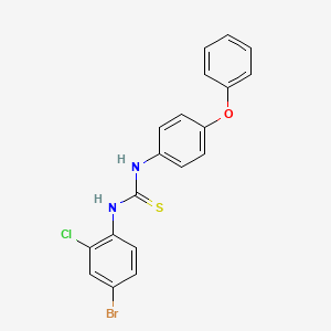molecular formula C19H14BrClN2OS B4746418 N-(4-bromo-2-chlorophenyl)-N'-(4-phenoxyphenyl)thiourea 