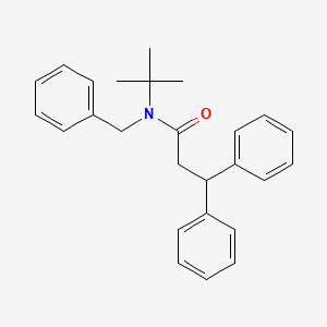 molecular formula C26H29NO B4746419 N-benzyl-N-(tert-butyl)-3,3-diphenylpropanamide 