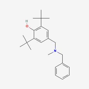 molecular formula C23H33NO B4746517 4-{[benzyl(methyl)amino]methyl}-2,6-di-tert-butylphenol 