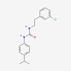 molecular formula C18H21ClN2O B4746582 N-[2-(3-chlorophenyl)ethyl]-N'-(4-isopropylphenyl)urea 