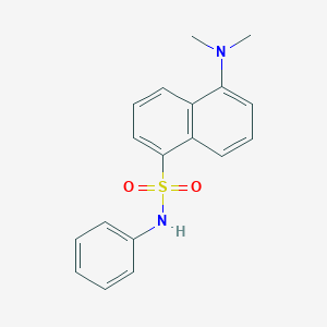 molecular formula C18H18N2O2S B047466 (5-二甲基氨基萘-1-磺酰胺)苯 CAS No. 34532-47-3