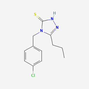 molecular formula C12H14ClN3S B4746667 4-(4-chlorobenzyl)-5-propyl-4H-1,2,4-triazole-3-thiol 