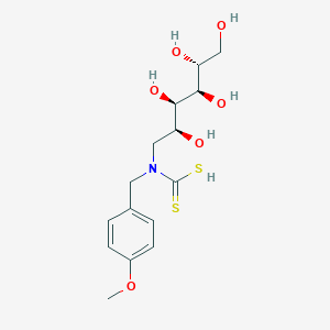 B047467 N-(4-Methoxybenzyl)glucamine dithiocarbamate CAS No. 115459-35-3
