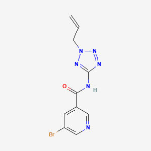 molecular formula C10H9BrN6O B4746705 N-(2-allyl-2H-tetrazol-5-yl)-5-bromonicotinamide 