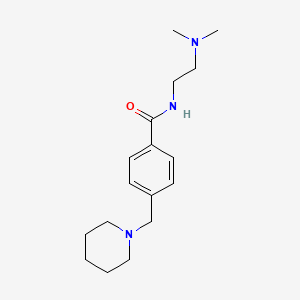 molecular formula C17H27N3O B4746737 N-[2-(dimethylamino)ethyl]-4-(1-piperidinylmethyl)benzamide 
