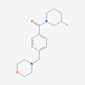 molecular formula C18H26N2O2 B4746755 4-{4-[(3-methyl-1-piperidinyl)carbonyl]benzyl}morpholine 