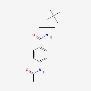 molecular formula C17H26N2O2 B4746760 4-(acetylamino)-N-(1,1,3,3-tetramethylbutyl)benzamide 