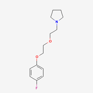 molecular formula C14H20FNO2 B4746776 1-{2-[2-(4-fluorophenoxy)ethoxy]ethyl}pyrrolidine 
