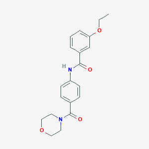 molecular formula C20H22N2O4 B4746841 3-ethoxy-N-[4-(4-morpholinylcarbonyl)phenyl]benzamide 