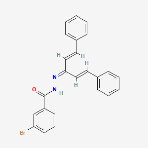 3-bromo-N'-[3-phenyl-1-(2-phenylvinyl)-2-propen-1-ylidene]benzohydrazide