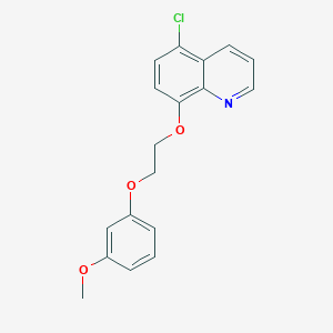 molecular formula C18H16ClNO3 B4746959 5-chloro-8-[2-(3-methoxyphenoxy)ethoxy]quinoline 