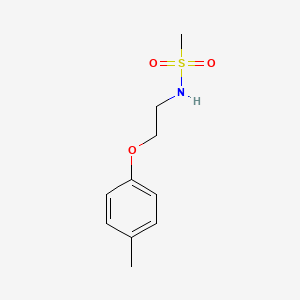 molecular formula C10H15NO3S B4746981 N-[2-(4-methylphenoxy)ethyl]methanesulfonamide 