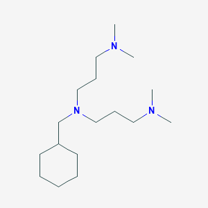 molecular formula C17H37N3 B4746991 (cyclohexylmethyl)bis[3-(dimethylamino)propyl]amine 