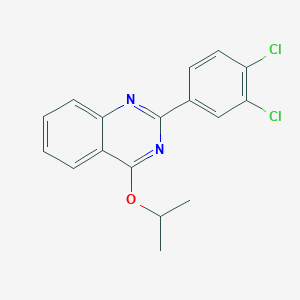 molecular formula C17H14Cl2N2O B4747018 2-(3,4-dichlorophenyl)-4-isopropoxyquinazoline 