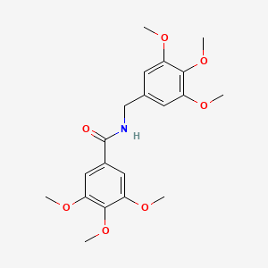 molecular formula C20H25NO7 B4747039 3,4,5-trimethoxy-N-(3,4,5-trimethoxybenzyl)benzamide 