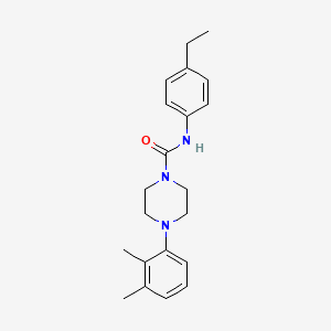 molecular formula C21H27N3O B4747080 4-(2,3-dimethylphenyl)-N-(4-ethylphenyl)-1-piperazinecarboxamide 