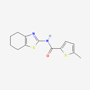 molecular formula C13H14N2OS2 B4747081 5-methyl-N-(4,5,6,7-tetrahydro-1,3-benzothiazol-2-yl)-2-thiophenecarboxamide 