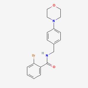 molecular formula C18H19BrN2O2 B4747094 2-bromo-N-[4-(4-morpholinyl)benzyl]benzamide 