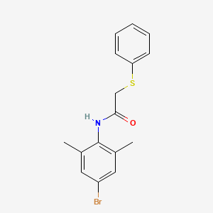 molecular formula C16H16BrNOS B4747095 N-(4-bromo-2,6-dimethylphenyl)-2-(phenylthio)acetamide 
