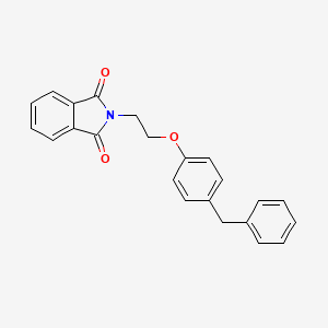 molecular formula C23H19NO3 B4747109 2-[2-(4-benzylphenoxy)ethyl]-1H-isoindole-1,3(2H)-dione 