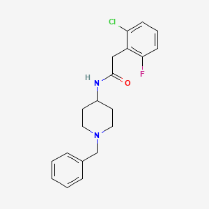 molecular formula C20H22ClFN2O B4747173 N-(1-benzyl-4-piperidinyl)-2-(2-chloro-6-fluorophenyl)acetamide 