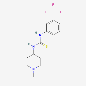 molecular formula C14H18F3N3S B4747217 N-(1-methyl-4-piperidinyl)-N'-[3-(trifluoromethyl)phenyl]thiourea 