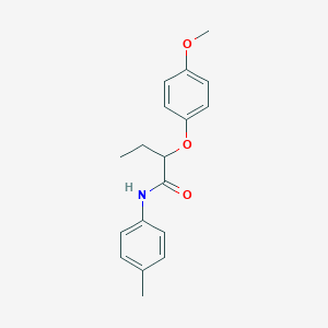 molecular formula C18H21NO3 B4747305 2-(4-methoxyphenoxy)-N-(4-methylphenyl)butanamide 