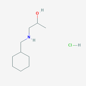 molecular formula C10H22ClNO B4747320 1-[(cyclohexylmethyl)amino]propan-2-ol hydrochloride 