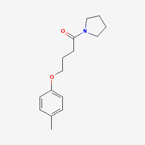 molecular formula C15H21NO2 B4747348 1-[4-(4-methylphenoxy)butanoyl]pyrrolidine 