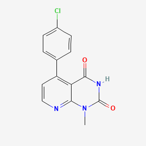 molecular formula C14H10ClN3O2 B4747409 5-(4-chlorophenyl)-1-methylpyrido[2,3-d]pyrimidine-2,4(1H,3H)-dione 