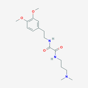 molecular formula C17H27N3O4 B4747436 N-[2-(3,4-dimethoxyphenyl)ethyl]-N'-[3-(dimethylamino)propyl]ethanediamide 