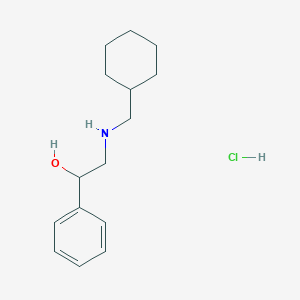 molecular formula C15H24ClNO B4747446 2-[(cyclohexylmethyl)amino]-1-phenylethanol hydrochloride 