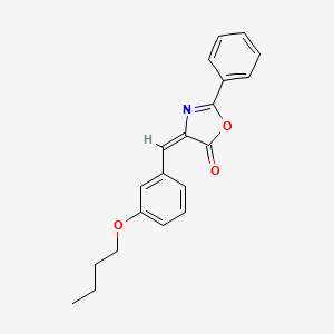 molecular formula C20H19NO3 B4747491 4-(3-butoxybenzylidene)-2-phenyl-1,3-oxazol-5(4H)-one 
