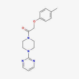 molecular formula C17H20N4O2 B4747522 2-{4-[(4-methylphenoxy)acetyl]-1-piperazinyl}pyrimidine 