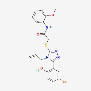 molecular formula C20H19BrN4O3S B4747701 2-{[4-allyl-5-(5-bromo-2-hydroxyphenyl)-4H-1,2,4-triazol-3-yl]thio}-N-(2-methoxyphenyl)acetamide 