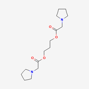 molecular formula C15H26N2O4 B4747785 1,3-propanediyl bis(1-pyrrolidinylacetate) 