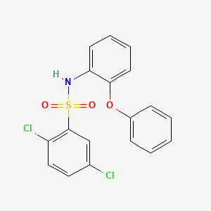 molecular formula C18H13Cl2NO3S B4747966 2,5-dichloro-N-(2-phenoxyphenyl)benzenesulfonamide 