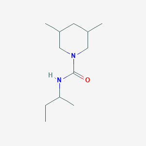 molecular formula C12H24N2O B4748004 N-(sec-butyl)-3,5-dimethyl-1-piperidinecarboxamide 